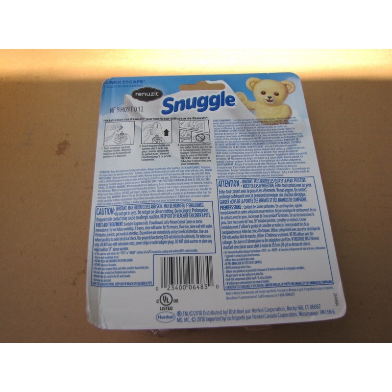 Renuzit Snuggles Oil Plugin With Warmer Linen Escape Warmer +