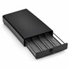 40-Pod Coffee Capsule Storage Drawer for Nespresso OriginalLine, Metal Countertop