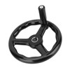 200*18mm Black Anti slip Bakelite 3 Spoked Lathe Handwheel with