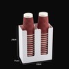 Paper Cup Holder, 2 Row Cup Stand, Coffee Cup, Suitable