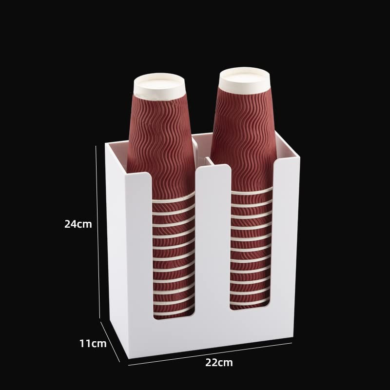 Paper Cup Holder, 2 Row Cup Stand, Coffee Cup, Suitable