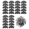 sourcing map 30pcs Heel Plates Heel Taps Rubber Repair Pad