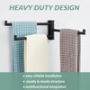 APLusee Swivel Towel Rack, 304 Stainless Steel Foldable Towel Bar