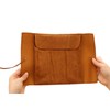 Multi-Purpose Retro Pencil Roll Pencil Case Faux Leather Vintage Artist