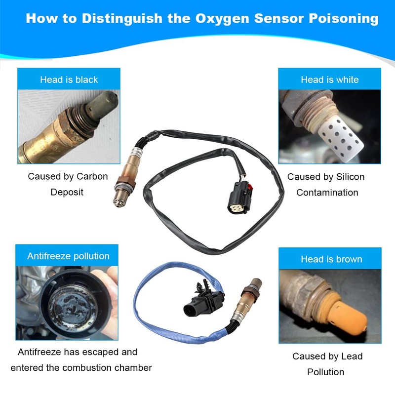 JDMON 2PCS O2 Oxygen Sensor Upstream & Downstream Replacement for