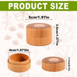 Baby's First Hair Keepsake Box, Wooden Fetal Hair Collection Box Cute Hair Keepsake Box Baby Keepsake Box for Baby Shower Birthday Gift