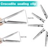 Byffor Pack of 12 Stainless Steel Crocodile Locking Clips, 8