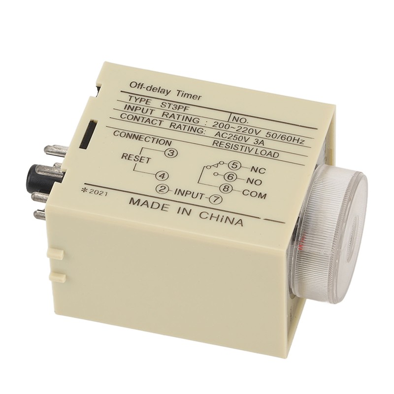 Time Relay Adjustable Timing Power Off Timer Delay AC 200‑220V