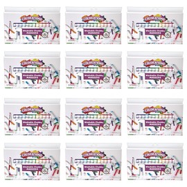 Colorations Chubby Markers, 16 Colors per Set, 12 Sets Included,192 Total Crayons, All Sets Individually Packaged, Personalize & Decorate for Gifts, Arts & Craft Craft for Children, Kids Crafts