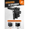 METOWARE Adjustable Trailer Hitch - Heavy Duty Tow Hitch Fits