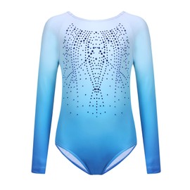 Trudge Girls' Leotard 3-12 years Dance Wear Gymnastics Blue/Purple/Pink -