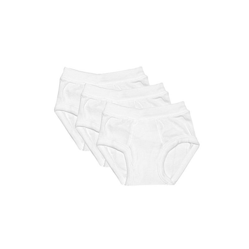Jack & Jill Boys White Briefs 100% Cotton (Size 14)