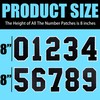 Tenjour 8" Chenille Number Patches Large Iron on Number Patches