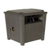 Suncast Farmington Weatherproof Smart-Tube Garden Hose Storage Container, Outdoor Hideaway