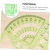KICHOUSE 11pcs Flexible Ruler Circle Stencils for Drawing Geometric Stencils