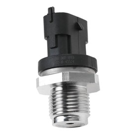 Baceyong Fuel Rail Pressure Sensor, Suitable for Multiple Vehicles, 3 Pin, Black, Silver, 0 - 200 bar, Flange Mount, Electrical Signal, Automotive, 1* Sensor