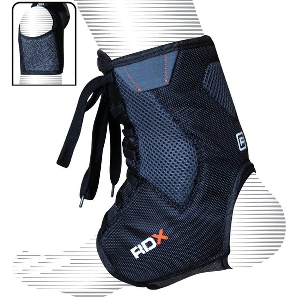 RDX Black Elastic Compression Ankle Support Sports Ankle Support Support XL