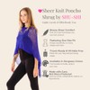 SHU-SHI - Women's Poncho Top - Transparent - Lightweight Knitted