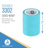 Dynarex 3302 Sensi-Wrap Self-Adherent Bandage Roll, Light Blue, 2" x