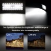 uspart- 2x 7" Led Light Bar Upper Bumper Lamps Fit