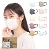 Fitty StyleFit Plus Masks 27 Count (Regular Size/Non-Woven Fabric/3/Baby Pink)