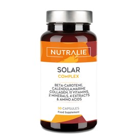 Solar Complex - Sun Tanning Capsules - Beta Carotene Tanning Accelerator - Tans, Protects and Prepares the Skin for the Sun - 30 Capsules