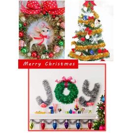 CCINEE Christmas Glitter Garland, Plated Mall, 32.8 ft (10 m), Birthday, Room Decoration, New Year, Sparkly Mall, Christmas Tree, Garden Decoration, Rattan Wisteria Vine, Christmas Tinsel Garland,