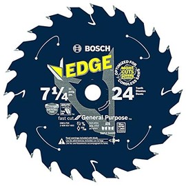 Bosch CBCL724 7-1/4 In. 24 Tooth Edge Cordless Circular Saw Blade for General Purpose
