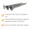Galvanised Clout Nails Extra Large Head - 20mm Length (Pack