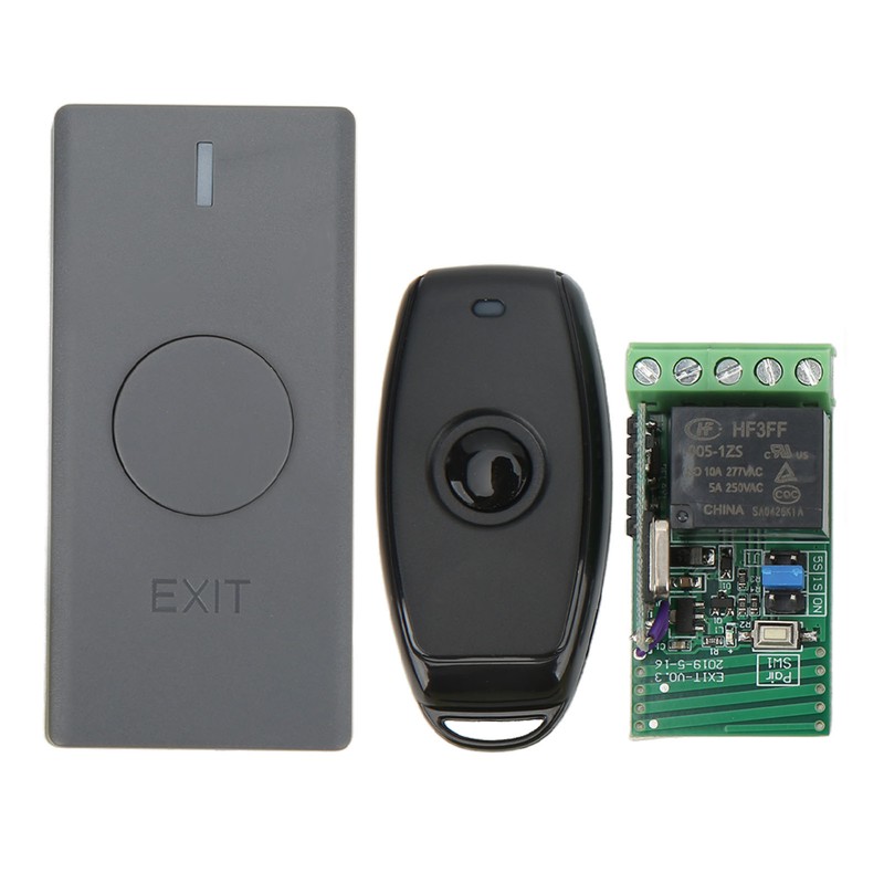 Wireless Access Control System with Door Exit Button Controller Remote