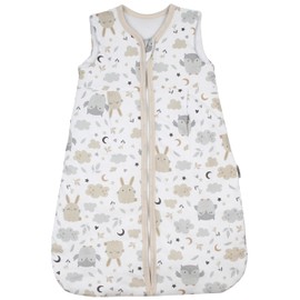 TupTam Baby All-Season Sleeping Bag 2.5 TOG, Oeko-Tex Certified, Padded, Unisex, Breathable, Rabbit / Owl