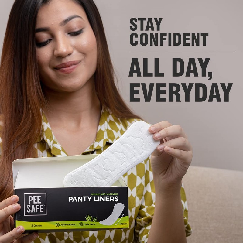 PEESAFE Aloe Vera Panty Liners for Women - Pack of