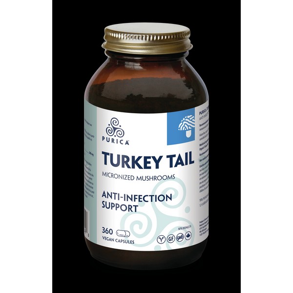 Purica TURKEY TAIL · Anti-Infection Support, 360 Capsules