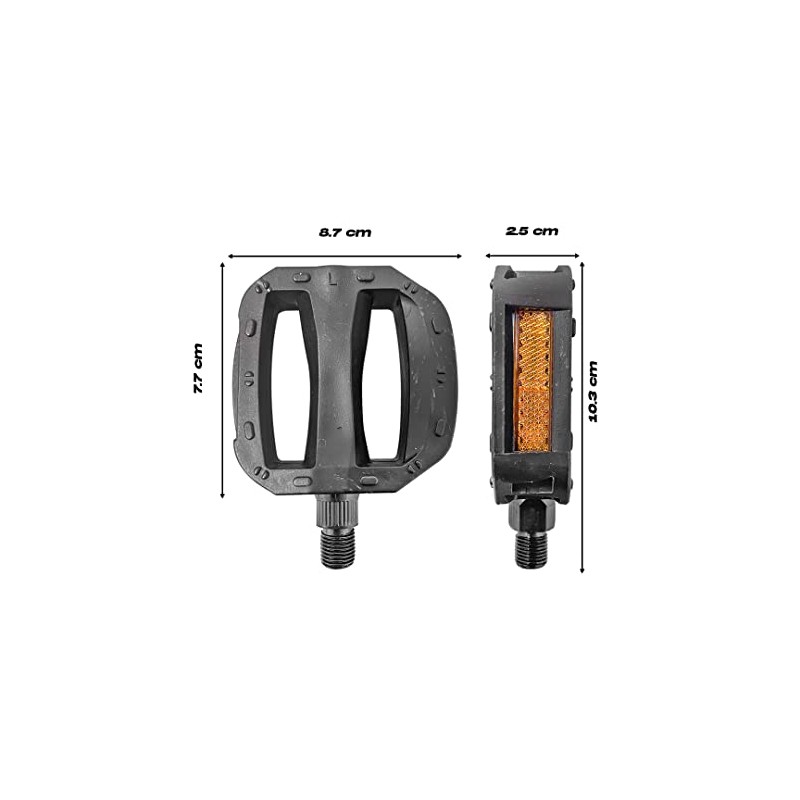 Piago Pedales para Bicicleta con Reflejante Y Antiderrapante 1/2