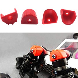 ShareGoo RC - Protector de absorción de impactos para HSP HPI Axial Himoto Traxxas Redcat Racing 1/8 RC coche Monster Truck Buggy (rojo)