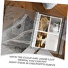 DOITOOL 1 Set Transparent Photo Album Replacement Pages Photo Card