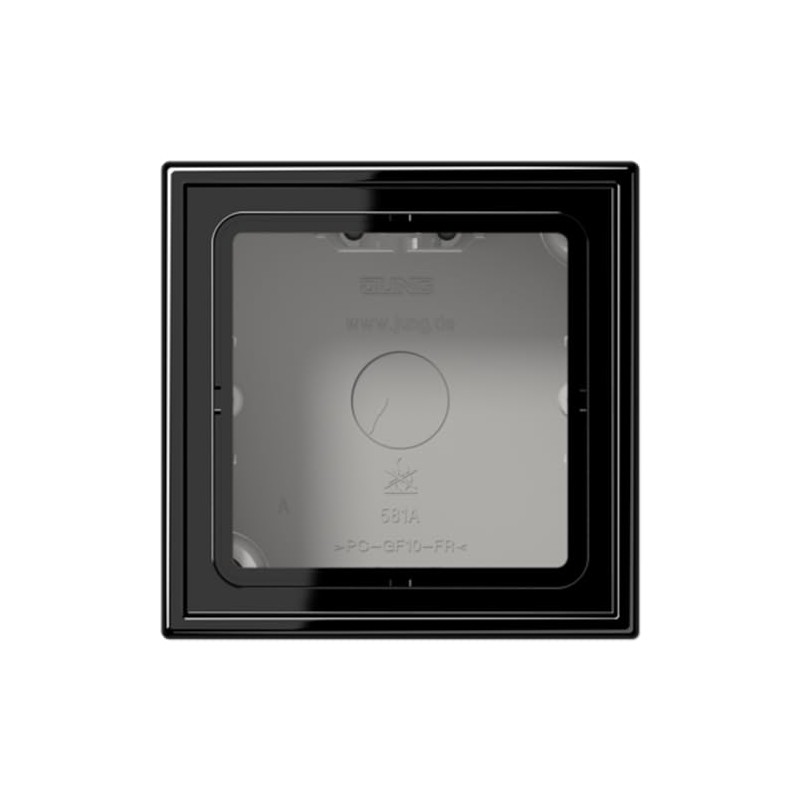 Jung LS58 1ASW Surface-Mounted Socket Cover with Frame for 1