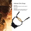 Helmet Chin Strap Outdoor Adjustable 4 Points Chin Strap for