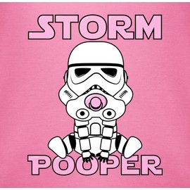 Shirtracer Baby Bodysuit Short Sleeve – Sayings – Storm Pooper I – 3/6 Months – Pink – Gift Baby Shower Baby Fashion Funny Saying Comic Bodysuits Gifts + Birth Baby Bodysuit with Sayings Sayings Girls Baby Bodysuit