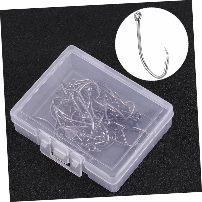 WOONEKY Enhanced Catch Rate 50pcs Stainless Steel Hooks for Catfish