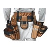 ZAKCO Professional 1680D Polyester Tool Belt with Suspender, Strudy Tool