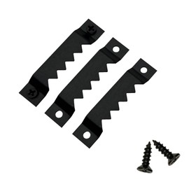 50 Pack Large Sawtooth Picture Hangers Metal Photo Frame Hangers Heavy-Duty Picture Hook Hangers with Screws for Home Decoration Hanging Wall Clock Decorative Paintings Artwork - Black