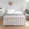 Tufted Dot Bed Skirt Queen Size Ruffled Bed Skirt with