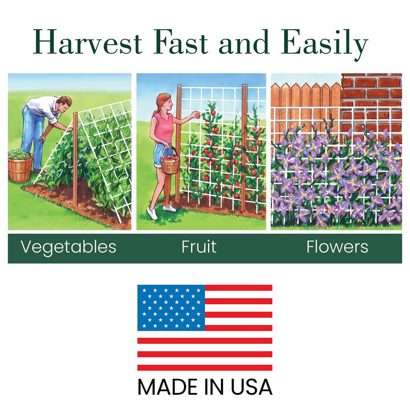 Dalen Trellis Netting Kit for Vertical Gardening – Heavy Duty
