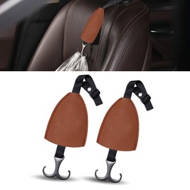 Car Headrest Hooks,2 Packs Universal Car Hooks for Hidden Hook Headrest,Metal Bag Holders for Car Seats,Car hooks for Hanging Purse Handbags Shopping Bags