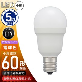 Ohm Electric LDA6L-G-E17 IS53 06-5475 Small LED Bulb E17 60 Shape Equivalent Bulb Color