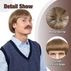 FantaLook Short Straight 60 70s Bowl Cut Funny Wig with