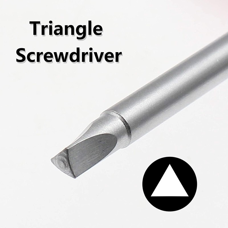 Utoolmart Triangle Screwdriver, 2.3mm Magnetic Triangle Head Tip Screwdriver, 75mm