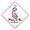 Mum To Be Bump On Board Car Sign Pregnant Lady