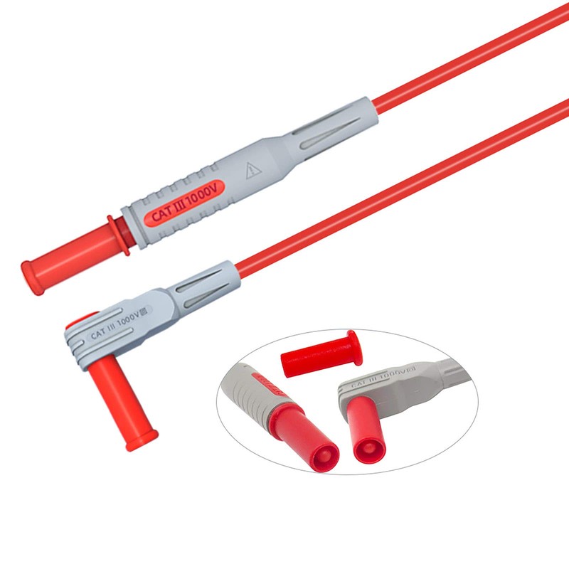Goupchn 2PCS Multimeter Test Leads 4mm Banana Plug Male to